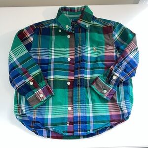 Polo Ralph Lauren Toddler Button Down Plaid Shirt